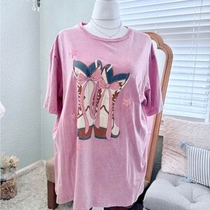 Pink Graphic Short Sleeve Tee